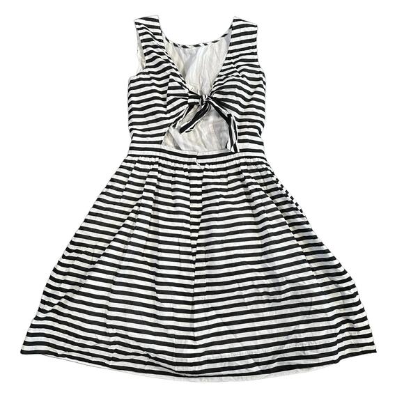 Original Penguin Striped Black White Dress Size 4 $159 - Picture 2 of 8